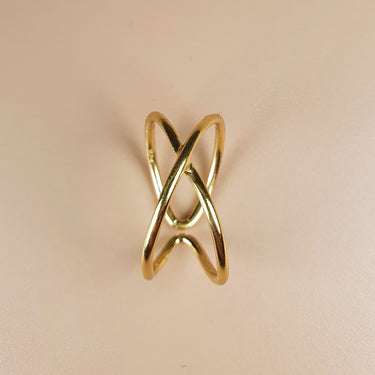 Vermeil 14K gold adjustable ring stylish
